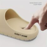 Simple Solid Color Slides, Casual Open Toe Soft Sole Shoes, Comfortable Indoor Home Bathroom Slides - Image 12