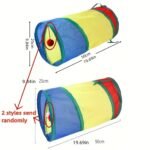 3-In-1 Cat Tunnel & Interactive Tunnel System With Folding Design - Heavy-Duty Cat Tree Tube With Multi-Color Options (Green, Blue, Yellow, Red, Purple, Black, White, Grey, Beige) - / Cat Toy For Hunting Instincts, Hide & Seek, Multi-Color Tunnel For - Image 5