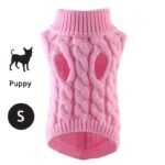 1Pc Cozy Knit Cat & Dog Sweater - Soft Acrylic Pullover For Small To Medium Pets, Winter & Fall Warmth, 7 Color Options, Machine Washable - Image 11