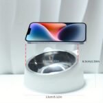Cat Bowl 15 Degrees Raised Stainless Steel Cat Feeder Bowl With Non Slip Base, 100Ml Cat Food Water Feeder Tilted Pet Bowl For Neck Protection - Image 9