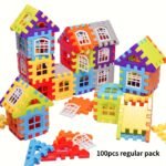 100Pcs House Assembly Building Blocks, Large Size, Creative Square Block Building Blocks, Basic Assembly Building Blocks, Educational Diy Assembly Toys, Birthday Gifts - Image 7