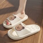 Kawaii Bear Pattern Cloud Slides, Casual Slip On Soft Sole Shoes, Comfortable Pillow Shower Shoes - Image 11