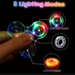 Colorful Finger Spinner, Glowing Rotating Novelty Fidget Spinner, Fun Party Favor, Christmas, Halloween, Carnival, New Year, Birthday Gift, Party Favor, Fun Game Time, Safe Material, Durable Design, Cool Toy, Kids' Small Toy - Image 7