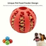 1Pc Heavy-Duty Plastic Dog Chew Ball With Non-Toxic Rubber Teeth-Cleaning Design, Individually Wrapped For Hygiene - Interactive Chew Toy With Central Tube & Layered Layers For Small Dogs, Puppies, Indoor/ Play - Dental Health & Mental Stimulation, Multi-Color Options (Red/Blue/Black) - Chew Proof Ball For Small Breeds, Safe & Durable Chew Toy For Teeth Cleaning & Durability - Image 9