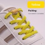 1 Pair Vibrant Elastic No-Tie Shoelaces For Sneakers - Quick & Easy Slip-On Design, Durable Acetate Fiber, Assorted Colors - Image 13