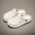 Eva Solid Color Clogs, Lightweight Flat Soft Sole Home Garden Clogs, Breathable Hollow Beach Clogs - Image 10