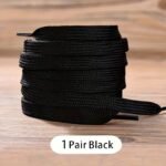 1 Pair Flat Shoelaces For Sneakers 2Colors Fabric Shoe Laces Shoelaces Classic Soft Shoestrings - Image 3