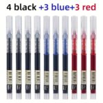 30Pcs/10Pcs Direct Liquid Quick Drying Ballpoint Pen, 0.5Mm Black, Blue, Red. Brush Questions To Write Homework Gel Pen, School Office Writing Stationery Gel Pen, A Good Pen To Write - Image 9