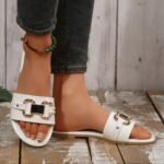 Comfortable And Stylish Slip-On Sandals For Women, Perfect For Both Indoor And Outdoor Use, Featuring A Round Toe Design, Ideal For Casual Wear And Holidays With A Flat Low Heel. - Image 7