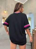 Women'S Oversized Graphic Tees Brooklyn Letter Short Sleeve Tshirt Tee Top - Image 10