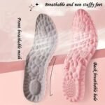 2Pcs Ultra-Soft Eva Insoles For Women - Breathable, Odor-Eliminating, Sweat-Absorbent With Shock Absorption - Pink Anti-Fatigue Comfort Inserts For Running & Extended Standing, Customizable Size - Image 9