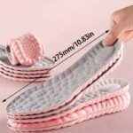 2Pcs Ultra-Soft Eva Insoles For Women - Breathable, Odor-Eliminating, Sweat-Absorbent With Shock Absorption - Pink Anti-Fatigue Comfort Inserts For Running & Extended Standing, Customizable Size - Image 4