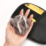 Upgraded Large Pet Static Hair Removal Gloves - Black Polypropylene Cat Grooming Gloves With Yellow Accents, 24.99Cm*17.98Cm, Efficient Pet Hair And Dander Removal, Essential Tool For Cats And Dogs | Stylish Pet Accessory | Durable Care Gloves - Image 7