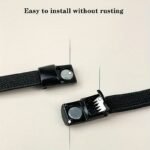 1 Pair 8Mm Mesh Elastic Laces With Magnetic Buckle, Casual Polyester Lightweight Woven Shoelaces, Solid Color, Easy No-Tie Lazy Shoelaces For Sneakers And Shoes - Image 4