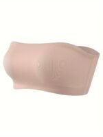 Sexy Strapless Bandeau Bra, Nylon 95% Elastane 5% Knit Fabric, Invisible Comfort, Solid Color, No Padding, Wireless, 170Gsm - Adult Size - Image 4