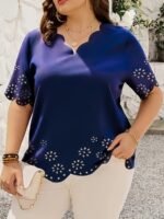 Burnt Floral Lace Top - Image 6