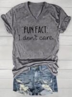 2024 Cross-Border European And American Women'S V-Neck Loose Casual Short Sleeve Top With Bottoming T-Shirt - Image 3