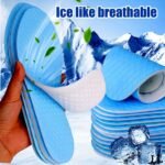 4Pcs/2 Pairs Summer Cooling Insoles - Breathable, Unisex Ultra-Light Insoles, |Breathable Design|Sweat Absorbing|Shock Absorbing|Long-Lasting|Men'S Insoles|Ladies Insole|Sports Insole|Air Cushion|A Very Light Shoe Insole|Sports/Casual Shoes|Blue - Image 7