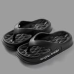Simple Letter Print Flip Flops, Casual Clip Toe Summer Shoes, Comfortable Indoor Home Slides - Image 17