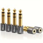 Audio Adapter 6.35Mm (1/4 ") Male To 3.5Mm (1/8") Female Stereo Headphone Adapter {Fully Plated, High Fidelity Sound Quality}, Suitable For Guitar, Digital Piano, Microphone, Speaker, Amplifier Adapter - Image 15