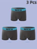1/3/6 Packs Of Men'S Breathable Quick-Drying Boxer Briefs With High Elasticity And Skin-Friendly Material, Adult Underwear For Men'S Casual Sports Underwear, Suitable For S/M/L Sizes - Image 5