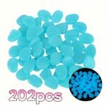 202Pcs/Bag Plastic Gardening Landscape Pebbles, Colorful, Mini, Reusable, For Garden, Wedding, Party, Festival, Aquarium, Outdoor Landscape, Pottery - Image 13