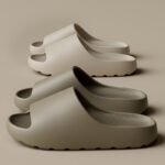 Unisex,, Lawensui Ultra-Soft Eva Slides For Men - Comfortable, Non-Slip, Quick-Dry, Solid Green, 3.5Cm Thick Sole Casual Summer Slippers, Hand Washable, Slip-Resistant Footwear|Minimalist Slipper Design|Ergonomic Slipper Design, Suitable For Women - Image 2