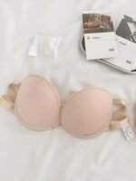 Chic Strapless Bandeau Bra For Women - Invisible, Non-Slip, Push-Up Support With Underwire - Perfect For Wedding Dresses & Formal Wear, Japanese Style, Lace, Backless - Image 3