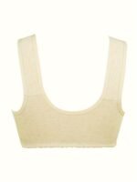 2Pcs Women'S Plus Size Soft Bra Set - Elegant Front Closure Bra & Camisole With Random Floral Print, No Padding, Wireless Support For Spring/Summer, Comfortable Undergarment, Casual Attire, Elegant Undergarment, No Padding Bra - Image 10
