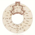 Instrument Tool, Large 16Cm Diameter Wooden Chord Circle For Quick Tuning And Memory Aid, Suitable For Music Beginners And Creators, Helps You Rapidly Master Chords And Scales Patterns. Suitable For Piano, Guitar, Violin, Etc - Image 3