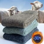 3 Pairs Men'S Winter Warm Socks, Thick Towel Mid-Calf Socks, Anti-Cold Snow Boots Socks, Size 39-44, Polyester Blend, Elastic, Solid Color, Hand Wash Or Dry Clean, Knitted Fabric - Image 7