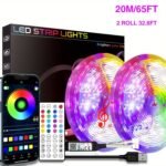 Nbbuff Led Lights For Bedroom, 91.44Cm-30.48Meter Smart App Control Music Sync Color Changing Strip Lights With Remote And Timing, For Room Home Party Decoration - Image 11