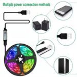 Rgb Led Strip Lights, 100-4000Cm Flexible Strip, Usb 5V, App Remote Control, Dimmable Color Changing, Adjustable, For Tv Backlight, Game Room, Room Decoration, Non-Rechargeable Button Battery - Image 6