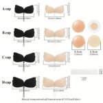 Invisible Stick-On Lift Bra, Strapless Strappy Push Up Self-Adhesive Bra, Women'S Lingerie Accessories Sticky Bra,Strapless Sticky Bra Open Back Bra Invisible Bra Silicone Nipple Cover Women'S Push Up Bra - Image 12