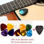 5Pcs/10Pcs/20Pcs Guitar Picks And Pick Holder Set, For Acoustic Guitar Electric Bass Ukulele Easy-To-Stick Bracket Random Color + 1Pc/1Pcs/2Pcs Guitar Pick Box - Image 6