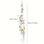 Charming Crystal Starlight Catcher - Sparkling Glass Wind Chime, Suitable For Bedroom And Living Room Decor | Elegant Car Interior Hanging Ornament - Image 4