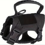 Tactical Cat Vest With Adjustable Straps & Red Cross Patch - Durable 600D Nylon Chest Harness For Small Dogs & Cats, Secure Leash Attachment, Ergonomic Design For Training & Outdoor Adventures, Cat Vest Harness, Adventure Pet Gear, Sturdy Construction - Image 6
