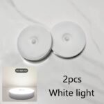 1Pc/2Pcs 8Led Night Light, Motion Sensor Night Light - Ultra-Sensitive Pir Detection For Instant On/Off - Energy Efficient, From Dusk To Dawn - Perfect For Bathrooms, Bedside Tables, Stairs, Hallways, Cabinets - Hassle-Free Installation - Image 9