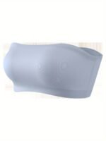 Sexy Strapless Bandeau Bra, Nylon 95% Elastane 5% Knit Fabric, Invisible Comfort, Solid Color, No Padding, Wireless, 170Gsm - Adult Size - Image 2