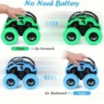 1/3Pcs Light Up Monster Truck Toy Set For Boys And Girls Ages 3-6 - Manually Operated, No Batteries Required - Perfect For Easter, Halloween, Christmas Gifts - Image 6