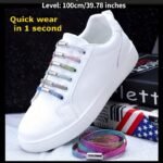 1 Pair Of Adjustable Elastic Colored Laces, Loafers For Adults, The Elderly, The Comfort Level Can Be Freely Adjusted - Image 2