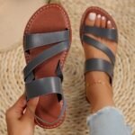 Women'S Casual Flat Sandals - Brown Cover Straps, Open Toe, Comfortable Tpr Sole, Ideal For Beach And Home Use, Beach Shoes - Image 10