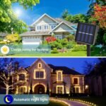 Solar String Lights - 8-Mode Outdoor Solar-Powered Christmas Tree Lights With Built-In Battery, Remote Control & Light Sensor, Durable Plastic, Courtyard, House Party, Wedding, Halloween & Christmas Decorations, Solar Christmas Lights - Image 8