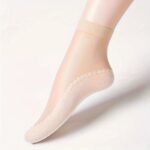 5 Pairs Of Thin Short Stockings, Non-Slip, Durable, Comfortable, Breathable, Transparent, And Form-Fitting. - Image 5