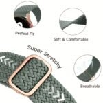 1Pc 20Mm Braided Bands Compatible With Samsung Galaxy Watch 6/5/4 40Mm 44Mm/Watch 5 Pro 45Mm/Watch 6/4 Classic 43Mm 47Mm 42Mm 46Mm/Active 2/Active/Watch 3 41Mm, Elastic Stylish Release Bands - Image 25