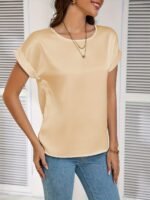Elegantly Styled Versatile Short-Sleeved T-Shirt With A Simple And Fashionable Design