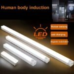 200Mah 400Mah Rechargeable Led Motion Sensor Night Light - Street & Area Lighting - Wireless Usb Powered, Auto-On Motion Detector, Under Cabinet Lighting, Warm/White Color Options, Perfect For Kitchen, Wardrobe, Dormitory, Hallway, Stairs