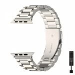 Stainless Steel For Apple Watch Band Compatible With Series 1-11 & Se/Se2/Ultra - Heavy Duty Metal Strap, Compatible With 38Mm/40Mm/41Mm/42Mm/44Mm/45Mm/49Mm Case - Secure Buckle Closure, Scratch-Resistant, Compatible With For Apple Watch Ultra 3/2/1 - Image 6