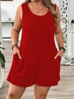 Women'S Plus Size Solid Color Casual Jumpsuit Pants For Comfortable And Cool Casual Attire - Image 4