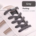 1 Pair Vibrant Elastic No-Tie Shoelaces For Sneakers - Quick & Easy Slip-On Design, Durable Acetate Fiber, Assorted Colors - Image 20